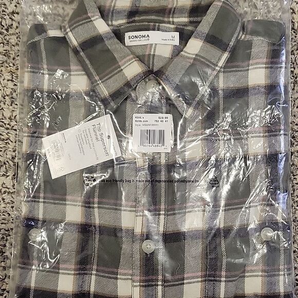Sanoma goods for live,flannel ,mens M - Picture 2 of 3